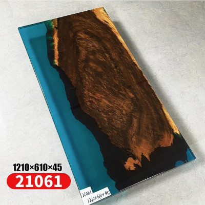 stolik kawowy Stolik rzeczny Żywica epoksydowa Masywny stoły 121x61 stolik rzeczny
