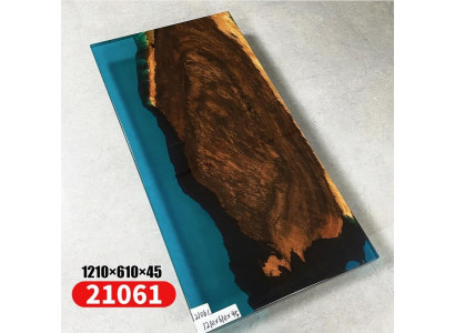 stolik kawowy Stolik rzeczny Żywica epoksydowa Masywny stoły 121x61 stolik rzeczny