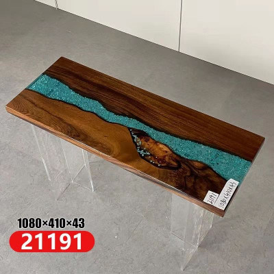 Stół konsolowy Design Stolik Kredens stolik kawowy Ręcznie wykonany z żywicy epoksydowej