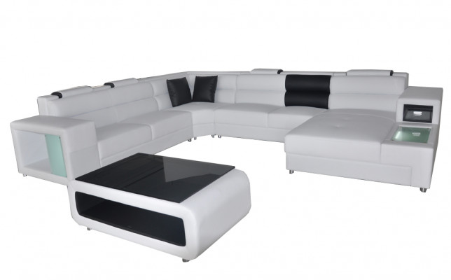 Design Skóra Podkładka Narożnik Skóra Siedziba Sofa Podkładka Narożnik Living Landscape Pokój Nowy