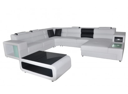 Design Skóra Podkładka Narożnik Skóra Siedziba Sofa Podkładka Narożnik Living Landscape Pokój Nowy