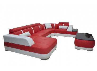 Design Narożnik Couch Siedziba Skóra Podkładka Narożnik Ustawić Żywy krajobraz Sofas New Sofa