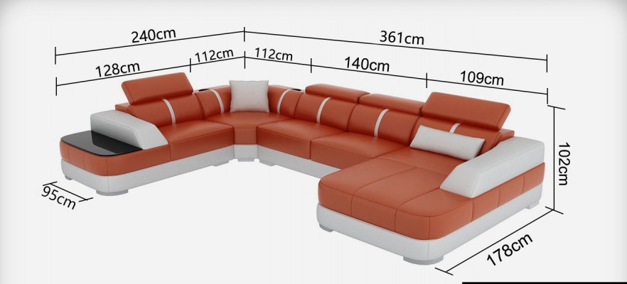 Design Narożnik Couch Siedziba Skóra Podkładka Narożnik Ustawić Żywy krajobraz Sofas New Sofa