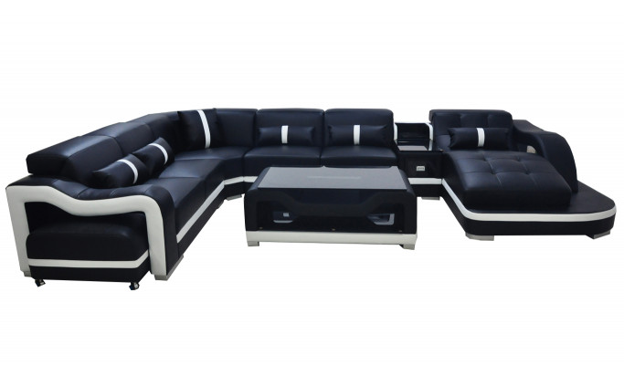 Narożnik Sofa Kanapa Podkładka Narożnik Ustawić Skóra Kanapy Żywy krajobraz U Shape Sofas