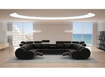 Projektant Żywy krajobrazu Narożnik Kanapa z USB Sofa Podkładka Skórzana Sofa Sofy Nowość