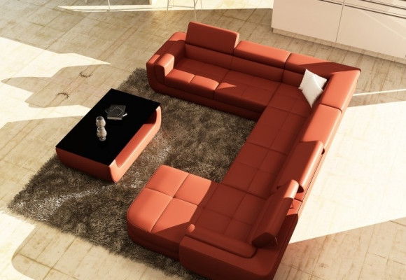 Designerska sofa Siedziba Podkładka Narożnik Skórzana sofa Żywy krajobraz Sofa Kanapa Podkładka Nowość