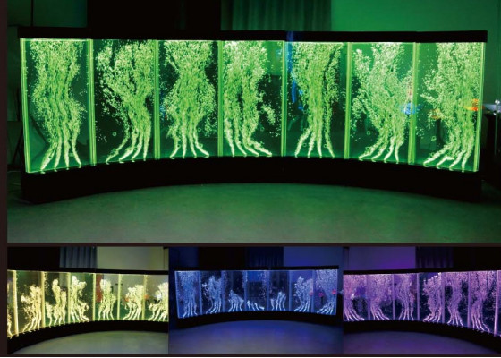 Panel ścienny bańki wodne LED ściana Designerska woda Ściana Podświetlana