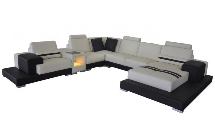 Skórzana Sofa Kanapa Żywy krajobraz Narożnik Ustawić Design Dekoracyjna Nowoczesna Sofa