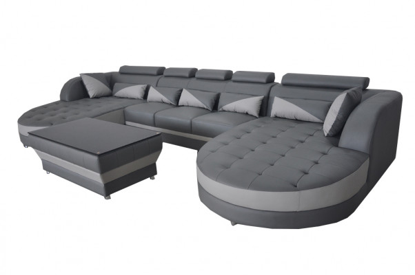 Narożnik kanapa Design Zestaw narożny Narożnik Sofa Sofa Podkładka Żywy krajobraz Tabela USB