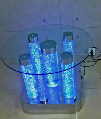 Water Design Stolik kawowy Kolumny wodne Kolumna Sofa stoły LED