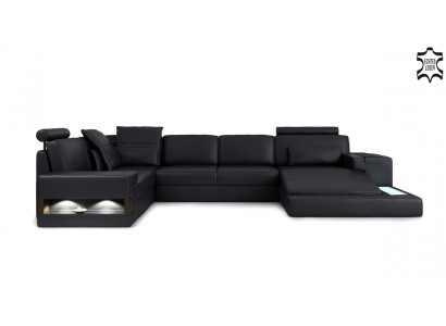 Włókienniczy Sofa Sofa Sofa Podkładka Żywy krajobraz Design Sofy Narożnikowa kanapa USB LED