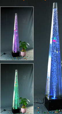 Słup wodny 146cm słupy ścienne wodne Ściana przegroda LED podświetlana