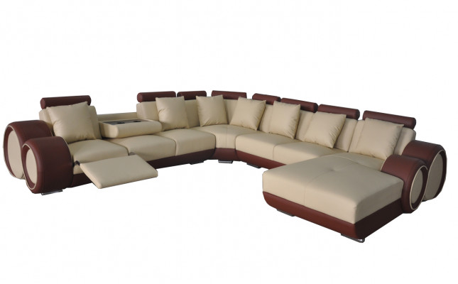Kanapa Narożnik Sofa Skóra Narożnik Ustawić Narożnik Krajobraz Podkładka Deco Design Living