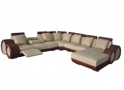 Kanapa Narożnik Sofa Skóra Narożnik Ustawić Narożnik Krajobraz Podkładka Deco Design Living