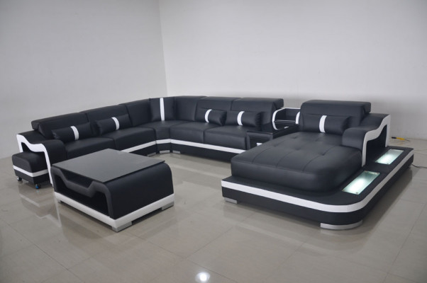 Narożnikowa kanapa Kształt U Żywy krajobraz Sofa Couch Podkładka Narożnik Materiał Sofy Nowość