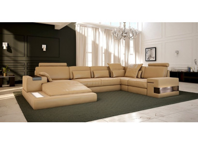 Żywy krajobraz Podkładka Kanapa Ustawić XXL Sofa Duża Sofa Skórzana Bellini Design Nowość