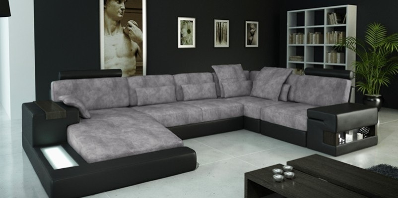 Sofa skórzana Podkładka narożnikowa Ustawić Żywy krajobraz Skórzana sofa designerska Kanapa Nowość