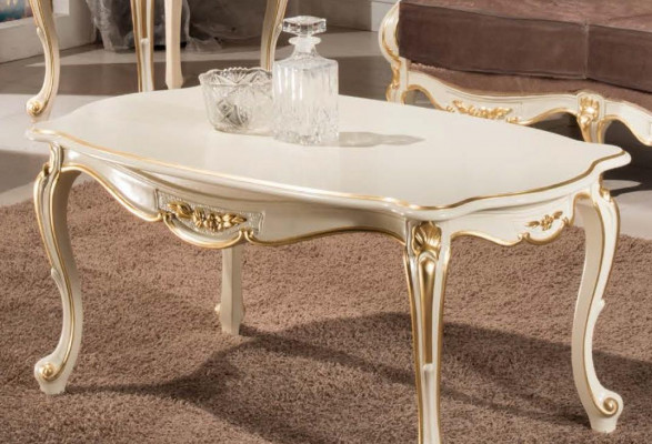 Klasyczny salon Meble Kanapa Sofa Fotel stolik kawowy Stolik 4szt