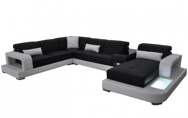 Modern Siedziba Podkładka Żywy krajobraz Living Room Couch Podkładka Narożnik USB + Light