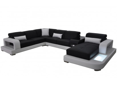 Modern Siedziba Podkładka Żywy krajobraz Living Room Couch Podkładka Narożnik USB + Light