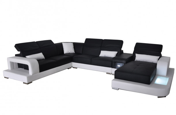 Modern Siedziba Podkładka Żywy krajobraz Living Room Couch Podkładka Narożnik USB + Light