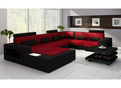 Sofa na USB Materiał Włókienniczy Skóra Sofa do Oświetlenia Żywego krajobrazu Na wymiar