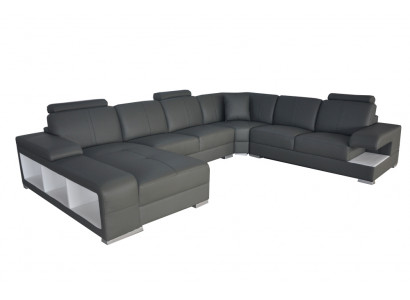 Skórzana Sofa Kanapa Żywy krajobraz Ustawić Design Nowoczesna Narożnik Sofa Kształt U Nowy G8028
