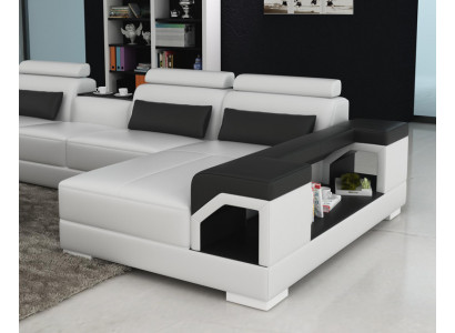 Sofa skórzana kanapa Żywy krajobraz Narożnik kanapa Narożnik Ustaw Design Nowoczesna Sofa G8010 Nowość