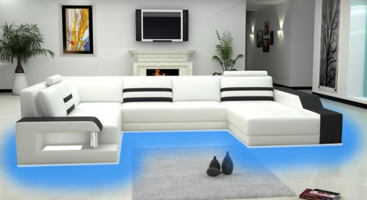 Designerska sofa Narożnikowa kanapa Kanapa Skórzana sofa Podkładka Siedziba Narożnik Ustawić z Licht PHX1
