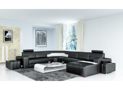 Żywy krajobraz Couch Podkładka Narożnik Ustawić Designerska Sofa Skórzana Duża Sofa Nowość PISA