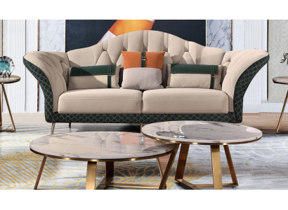 Designerska Sofa Obcios Sofa Podkładka Ustawić 6-częściowa. Zestaw Skóra stolik kawowy