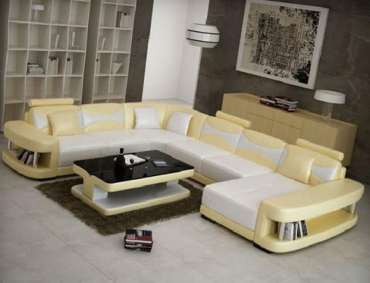 Żywy krajobraz Narożnik kanapa Narożnik Sofa Kanapa Podkładka Meble Ustawić XXL Big