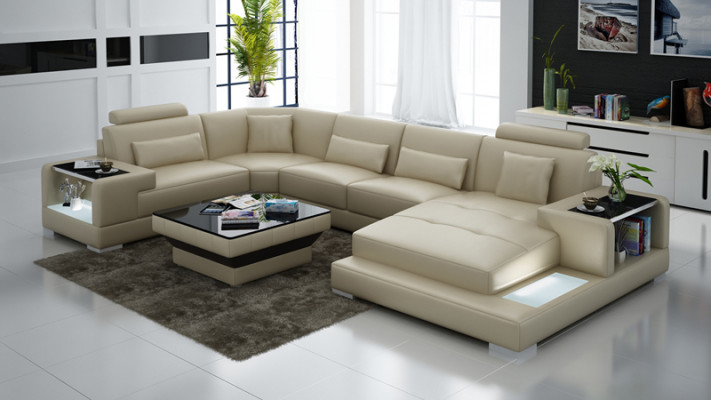 Żywy krajobraz Podkładka Narożnik Narożnik Sofa z USB Ustawić Landscape Skóra Wetzlar