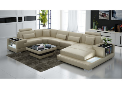 Żywy krajobraz Podkładka Narożnik Narożnik Sofa z USB Ustawić Landscape Skóra Wetzlar