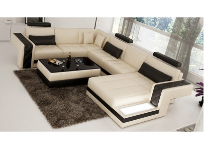 Żywy krajobraz Podkładka Narożnik Narożnik Sofa z USB Ustawić Landscape Skóra Nowy 2723B