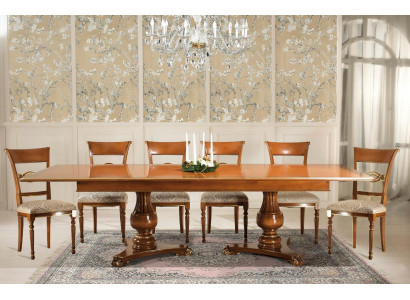 Stół obiadowy Rozkładany Klasyczny Design Tabela Włoskie Meble stoły Drewno Dining