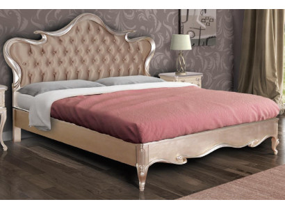 Chesterfield Łóżko Podkładka Design Luxury Double Hotel łóżko Włoskie Drewno Nowe