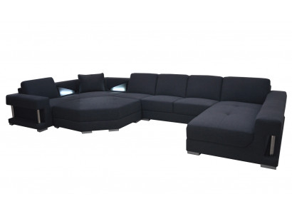 Narożnik Sofa Kanapa Podkładka Narożnik Living Pokój Projektant krajobrazu CouchesTextil A1131-