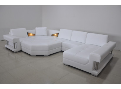 Narożne sofy U Shape Nowoczesna Podkładka Meble do Salonu Meble Narożnikowa kanapa Skórzana Sofa Design Sofa