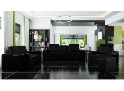 Sofa skórzana sofa projekt Zestaw sofowy 3+2+1 z sofą USB Ustawić komplet tapicerki