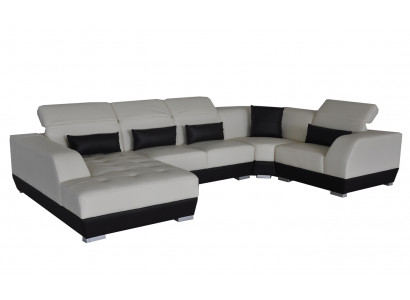 Luksusowa kanapa Żywy krajobraz U Shape Sofa Meble Podkładka Siedziba Ustawić Narożnik Kanapy