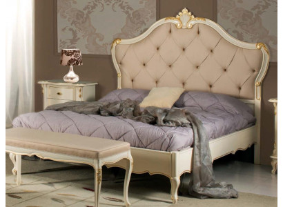 Łóżko Meble Podwójne łóżko Natural Wood Sypialnia Meble Design bed Meble Włochy