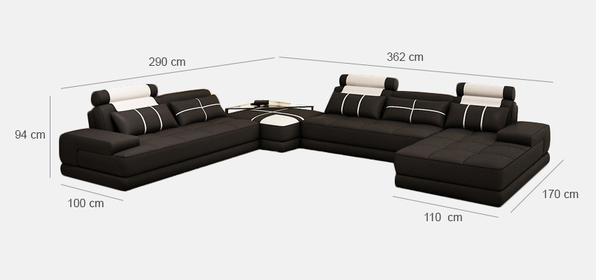 Narożnikowa kanapa kanapa Żywy krajobraz skórzana sofa xxl designerskie sofy Wolfhagen