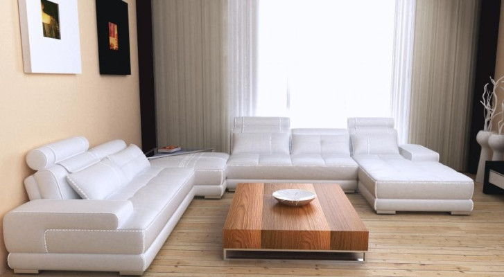 Sofa Narożnikowa kanapa kanapa Żywy krajobraz skórzana sofa XXL designerskie sofy