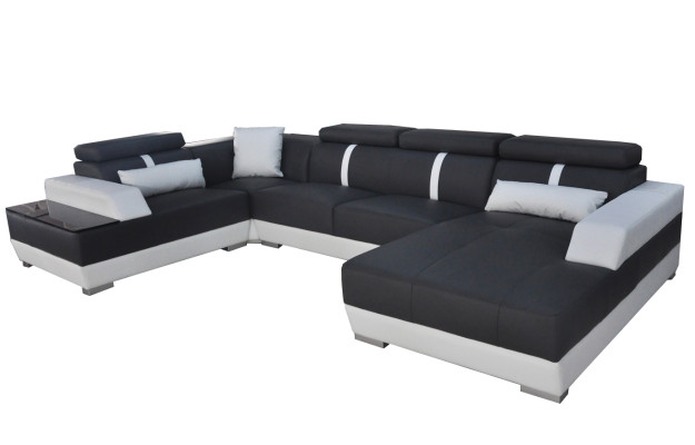 Skórzana sofa Żywy krajobraz Narożnik Ustawić Design Nowoczesna Sofa UForm+Chaise II K5015