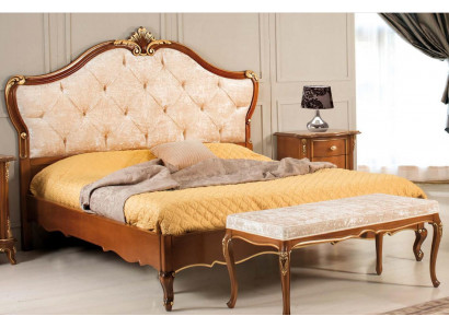 Łóżko Meble Podwójne łóżko Natural Wood Sypialnia Meble Design bed Meble Włochy