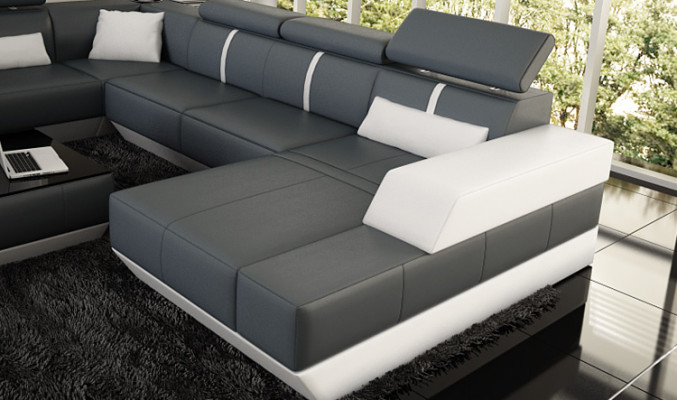Skórzana sofa Żywy krajobraz Kanapa Sofa Narożnikowa kanapa Narożnik Sofa skórzana Plakat Sofa Narożnik
