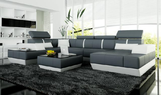 Sofa skórzana + USB Żywy krajobraz Sofa Narożnik kanapa Narożnik Skórzana kanapa Plakat Narożnik Kanapa Nowość