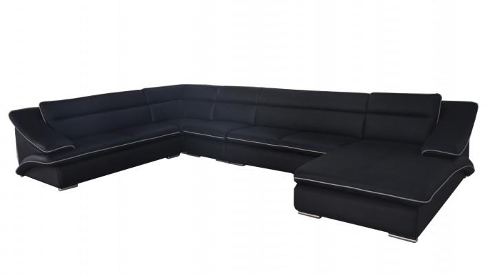 Narożnik Sofa Skóra Kanapa Narożnik Ustawić Narożnik Krajobraz U Shape Podkładka Nowość