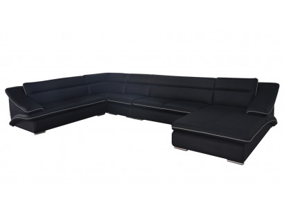 Narożnik Sofa Skóra Kanapa Narożnik Ustawić Narożnik Krajobraz U Shape Podkładka Nowość